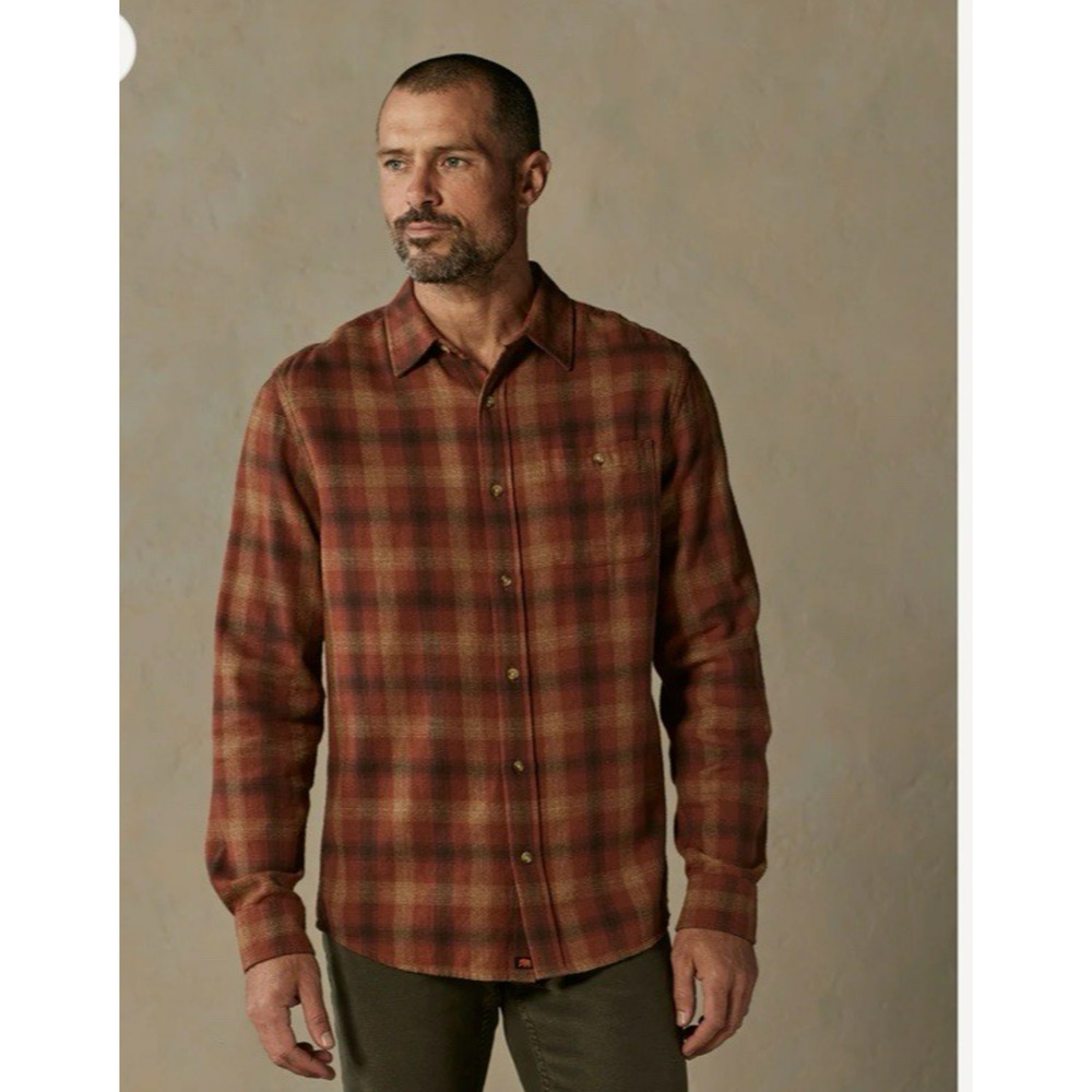 The Normal Brand Flannel Button Up Shirt Maple Glaze Plaid Hudson Size XXL - Picture 9 of 10